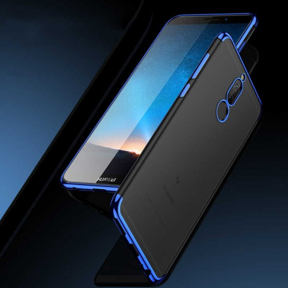 Huawei Mate 10 Lite Kılıf Zore Dört Köşeli Lazer Silikon - 6