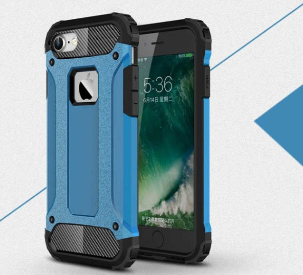 Apple iPhone 7 Kılıf Zore Crash Silikon Kapak - 4