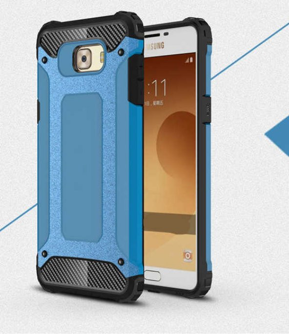 Galaxy C5 Kılıf Zore Crash Silikon Kapak - 6