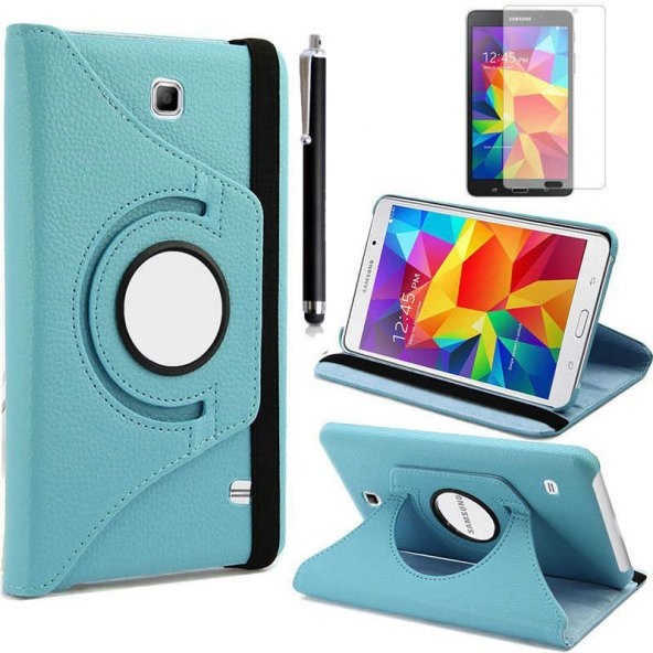 Galaxy Tab 4 7.0 T230 Zore Dönebilen Standlı Kılıf - 2