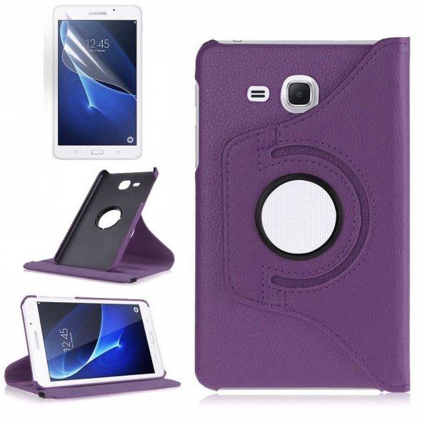 Galaxy Tab 4 T280 Zore Dönebilen Standlı Kılıf - 4