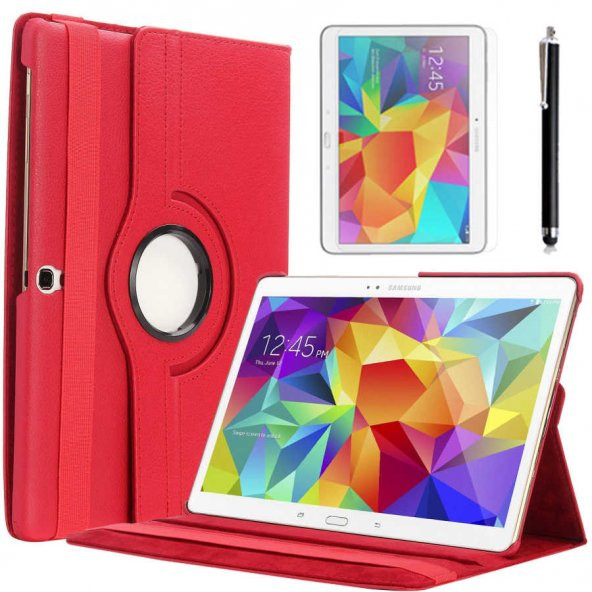 Galaxy Tab 4 10.1 T530 Zore Dönebilen Standlı Kılıf - 3