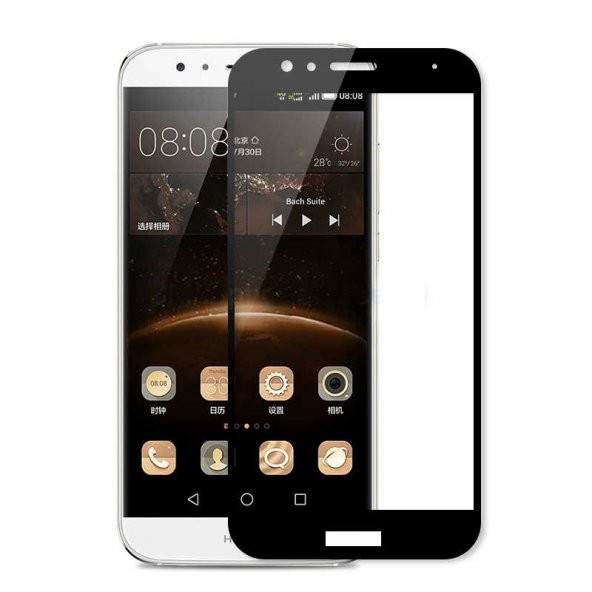 Huawei Y7 2018 Zore Kenarları Kırılmaya Dayanıklı Cam Ekran Koruyucu - 2