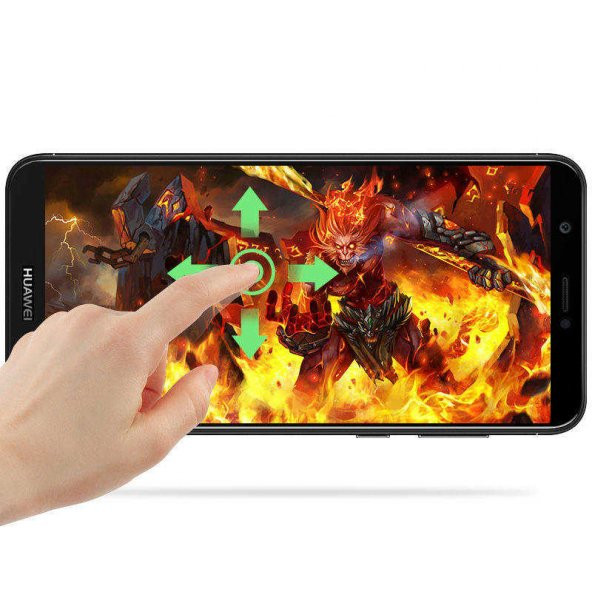 Huawei Y7 2018 Zore Kenarları Kırılmaya Dayanıklı Cam Ekran Koruyucu - 5