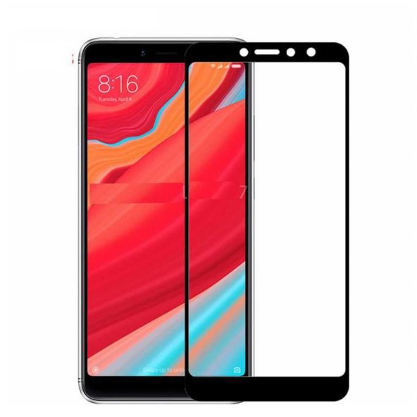 Xiaomi Redmi S2 Zore Kenarları Kırılmaya Dayanıklı Cam Ekran Koruyucu - 4