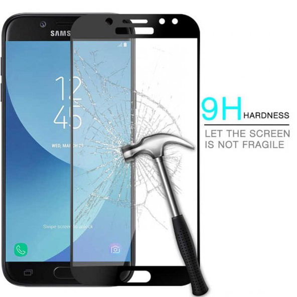 Galaxy J7 Prime Zore Kenarları Kırılmaya Dayanıklı Cam Ekran Koruyucu - 2