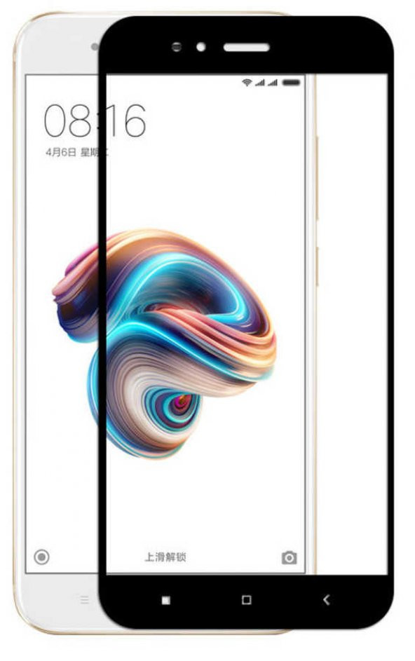 Xiaomi Mi 5x Zore Kenarları Kırılmaya Dayanıklı Cam Ekran Koruyucu - 3