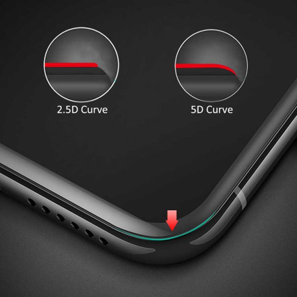 Galaxy J8 Zore Kenarları Kırılmaya Dayanaıklı Cam Ekran Koruyucu - 2
