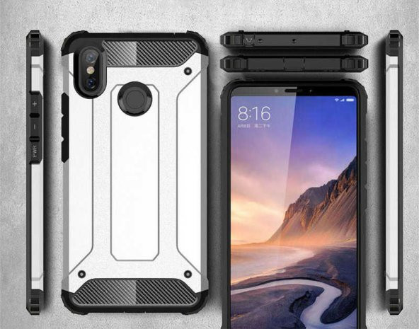 Xiaomi Mi Max 3 Kılıf Zore Crash Silikon - 3