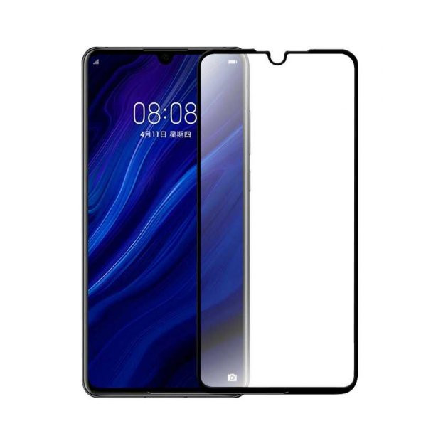 Huawei P30 Zore Kenarları Kırılmaya Dayanıklı Cam Ekran Koruyucu - 3