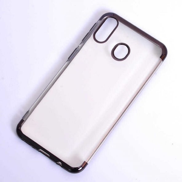 Galaxy A40 Kılıf Zore Dört Köşeli Lazer Silikon - 4