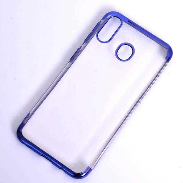 Galaxy A40 Kılıf Zore Dört Köşeli Lazer Silikon - 5