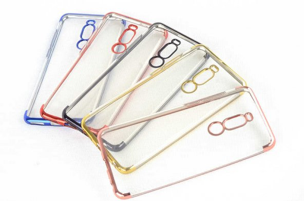 Meizu Note 8 Kılıf Zore Dört Köşeli Lazer Silikon - 3