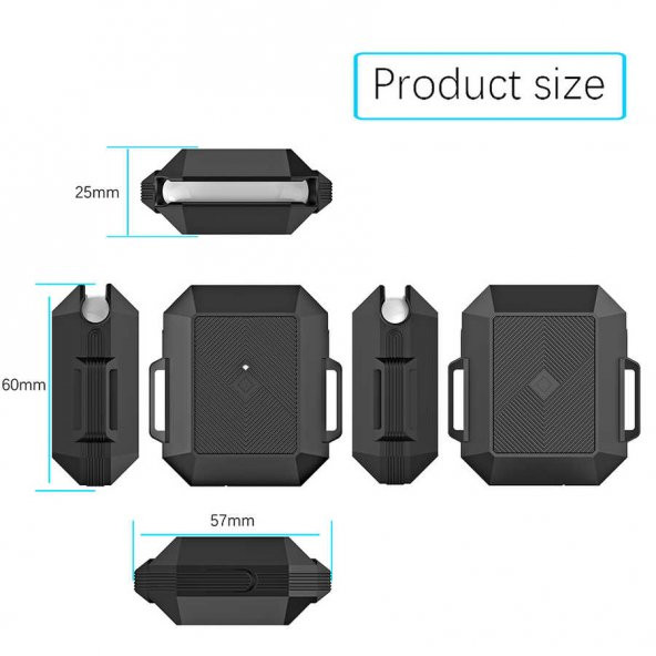 Apple Airpods Kılıf Zore Airbag 09 Silikon - 2