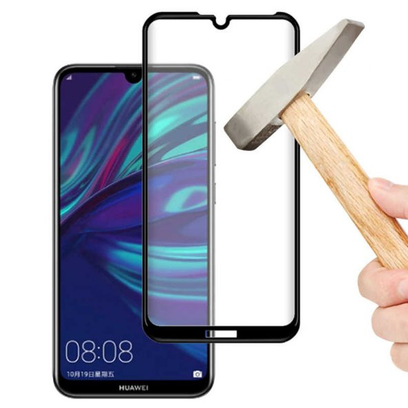 Huawei Y6S 2019 Zore Kenarları Kırılmaya Dayanıklı Cam Ekran Koruyucu - 2