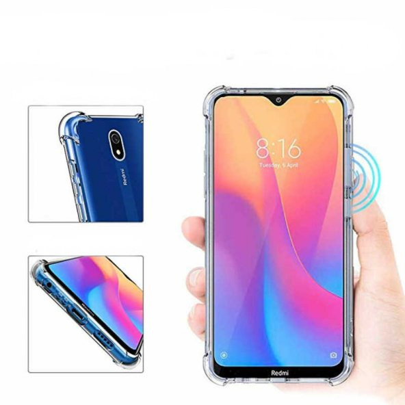 Xiaomi Redmi 8A Kılıf Zore Nitro Anti Shock Silikon - 3