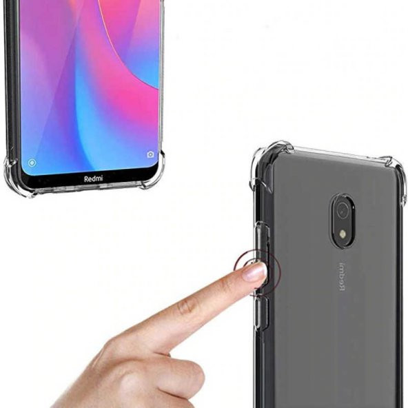 Xiaomi Redmi 8A Kılıf Zore Nitro Anti Shock Silikon - 8