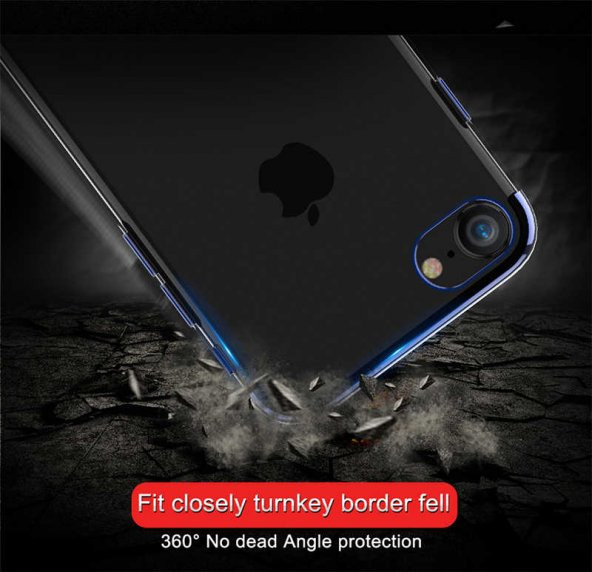Apple iPhone SE 2020 Kılıf Zore Dört Köşeli Lazer Silikon - 3