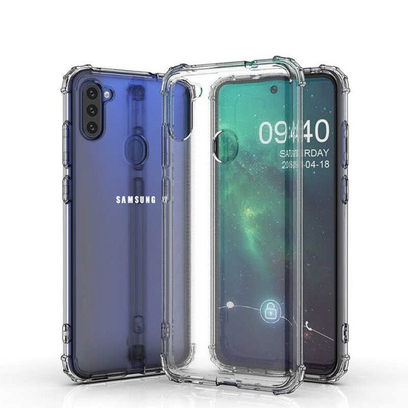 Galaxy M11 Kılıf Zore Nitro Anti Shock Silikon - 5