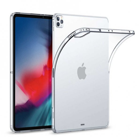 Apple iPad 12.9 Pro 2020 Kılıf Zore Tablet Süper Silikon Kapak