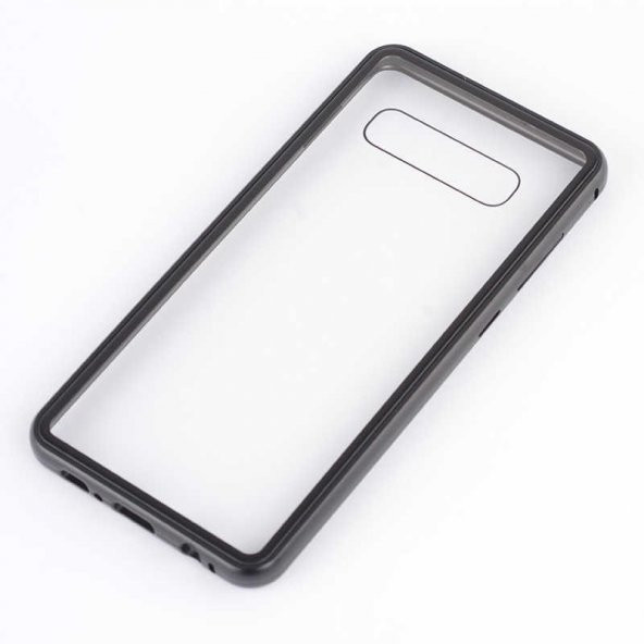 Galaxy S10 Kılıf  Evastore Dervrim Mıknatıslı Cam Kapak - 2