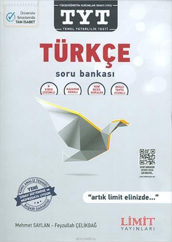 Limit TYT Türkçe Soru Bankası 2021 - Limit Yayınları