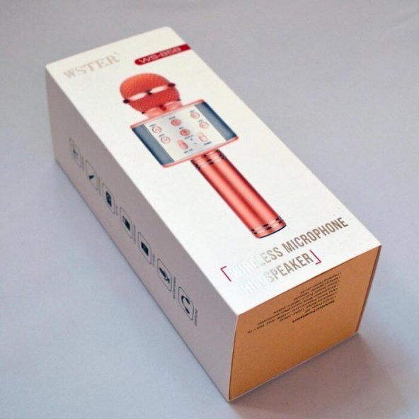 Orijinal WSTER WS-858 Karaoke mikrofon Ses Değiştirme Özellikli - 5