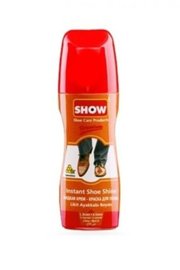 2 ADET AÇIK KAHVE RENGİ SHOW LİKİT AYAKKABI BOYASI 75 ML