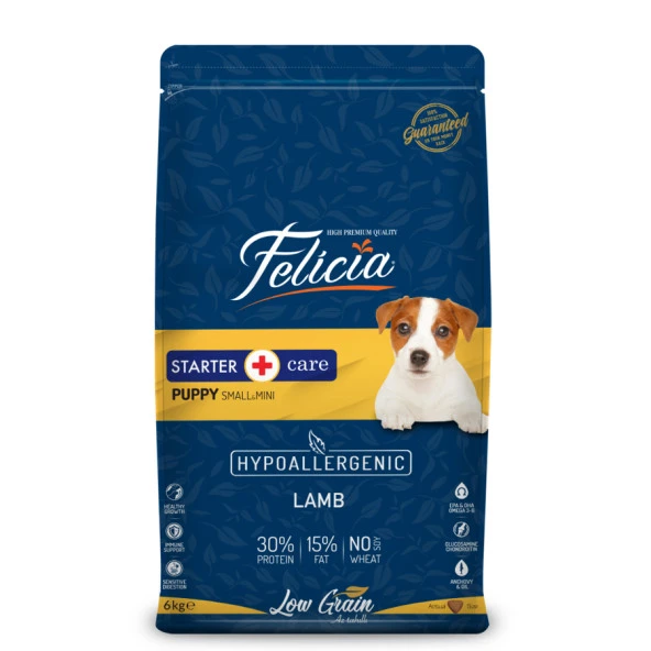 Felicia 6 Kg Yavru Kuzulu Small/Mini Az Tahıllı HypoAllergenic Köpek Maması