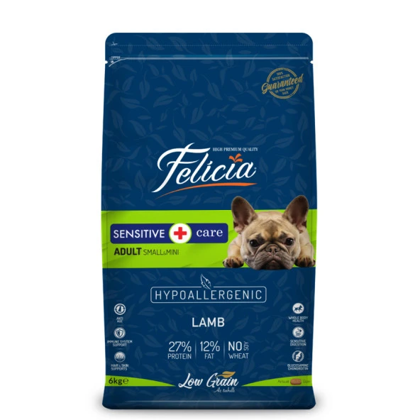Felicia 6 Kg Yetişkin Kuzulu Small/Mini Az Tahıllı HypoAllergenic Köpek Maması - 2