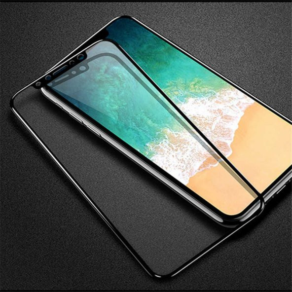 Apple iPhone X  Evastore 3D Latte Cam Ekran Koruyucu