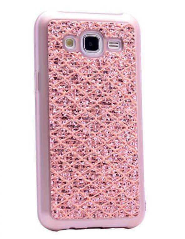 Galaxy J5 Kılıf  Evastore Simli Halat Silikon - 1