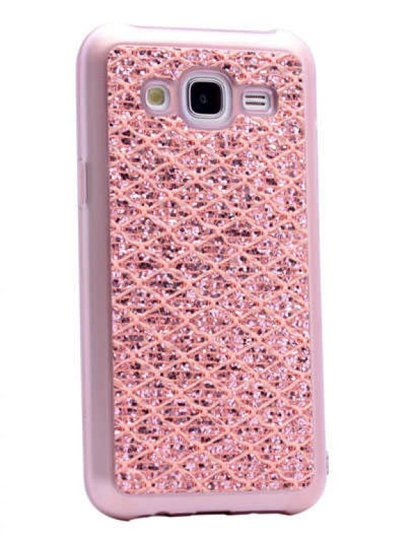 Galaxy J5 Kılıf  Evastore Simli Halat Silikon - 3