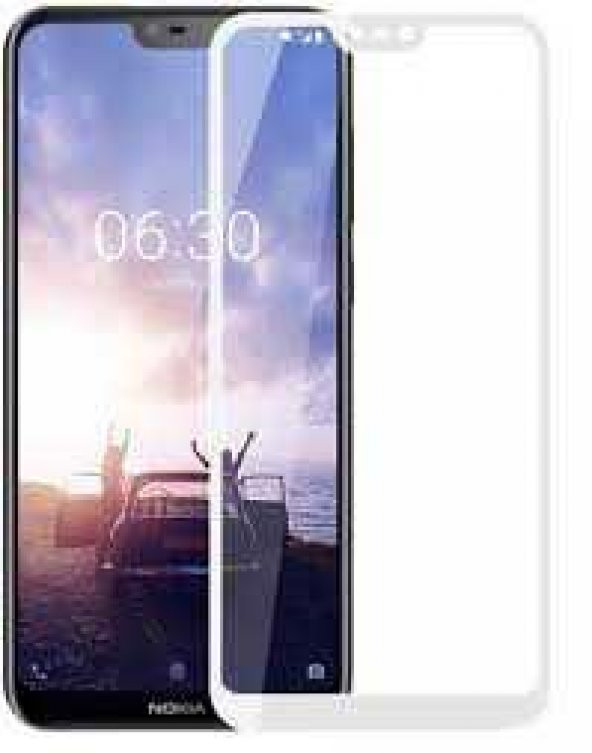 Nokia X6  Evastore Kenarları Kırılmaya Dayanıklı Cam Ekran Koruyucu