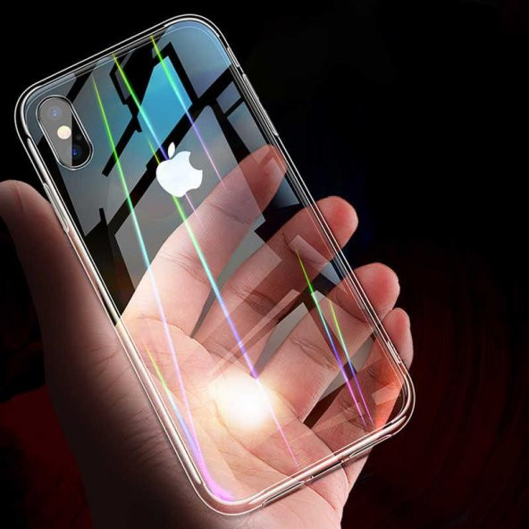 Apple iPhone X Kılıf  Evastore Rainbow Kapak - 2