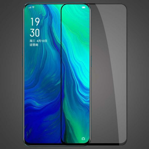 Oppo Reno  Evastore Kenarları Kırılmaya Dayanıklı Cam Ekran Koruyucu - 2