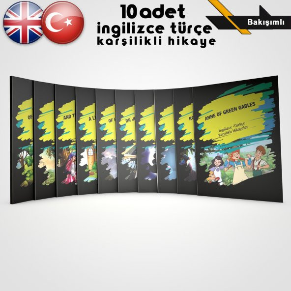 İngilizce Türkçe Karşılıklı Hikayeler Seti (10 Kitap)