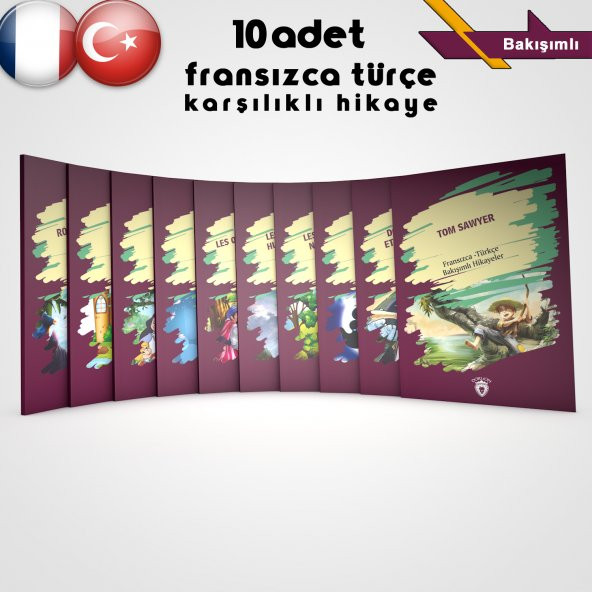 Fransızca-Türkçe Bakışımlı Hikayeler (10 Kitap)