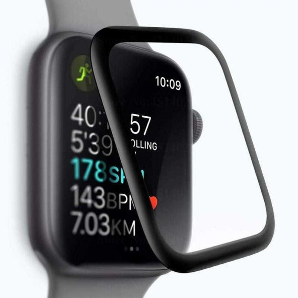Apple Watch 38mm  Evastore 3D Full Yapışkanlı Cam Ekran Koruyucu - 2