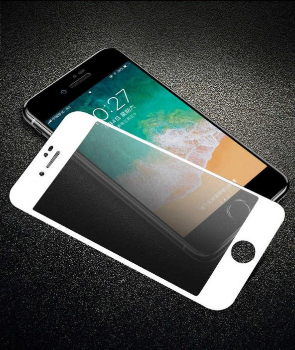 Apple iPhone 8 Plus  Evastore Anti-Dust Mat Privacy Temperli Ekran Koruyucu