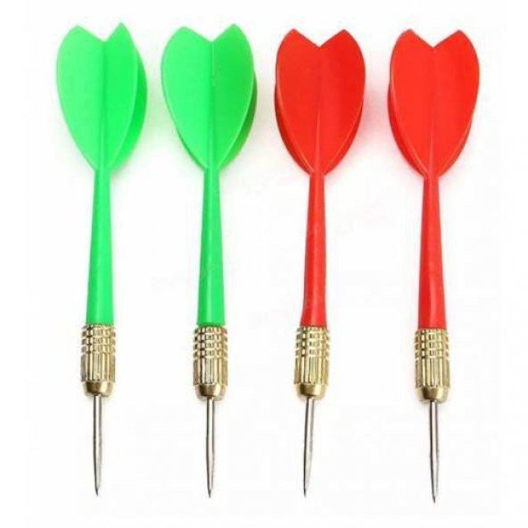 4 OKLU ÇİFT TARAFLI DART TAHTASI OYUN SETİ 12'' - 3
