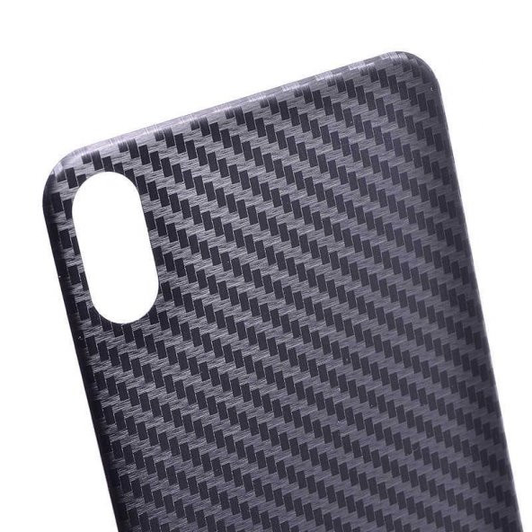 Apple iPhone XS Max 6.5  Evastore Kavisli Arka Karbon Koruyucu Jelatin - 2