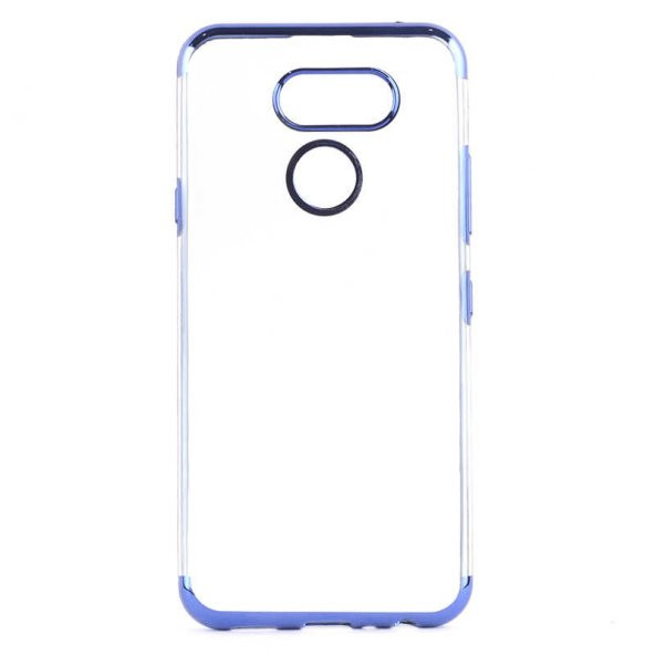 LG K40S Kılıf  Evastore Dört Köşeli Lazer Silikon - 6