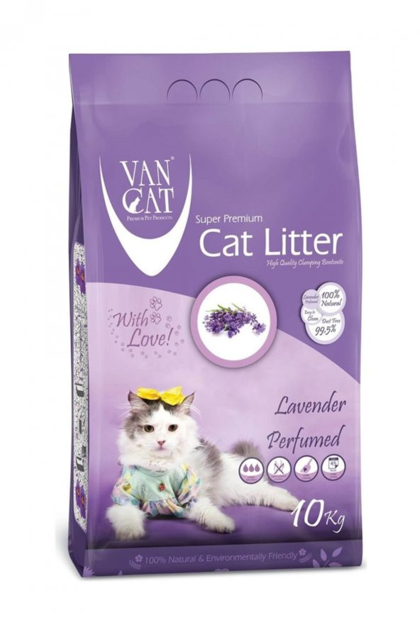 Vancat 10 Kg Kedi Kumu Lavanta Kokulu İnce Tane - 2