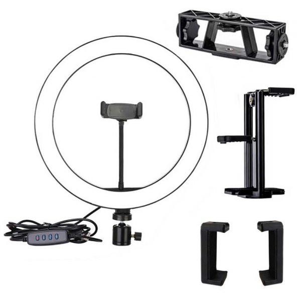 Evastore M-2603 Işıklı Telefon Tutucu Ring Light - 2