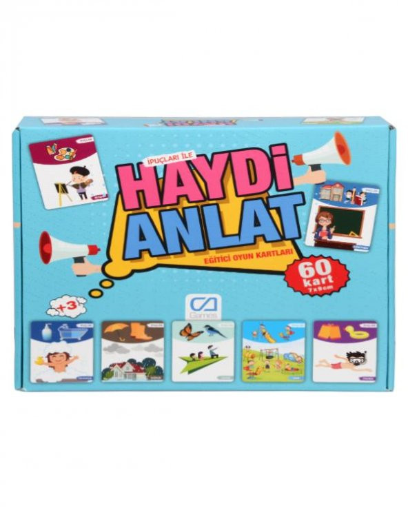İpuçları İle Haydi Anlat Eğitici Oyun Kartları