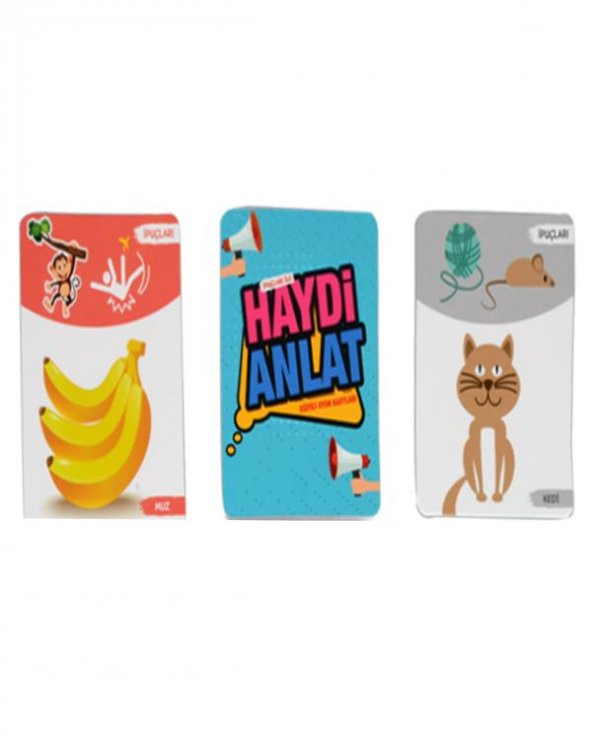 İpuçları İle Haydi Anlat Eğitici Oyun Kartları - 3