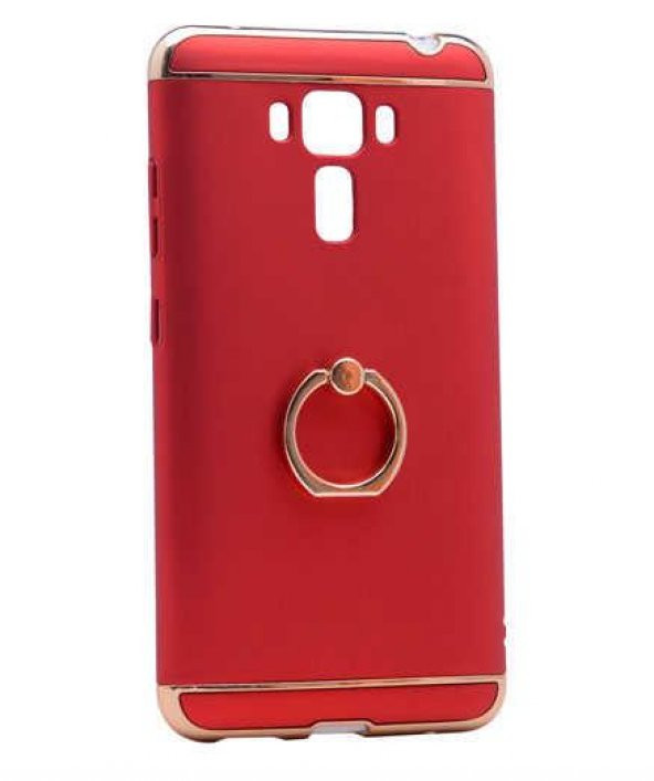Asus Zenfone 3 Laser ZC551KL Kılıf  Evastore 3 Parçalı Yüzüklü Rubber Kapak - 2