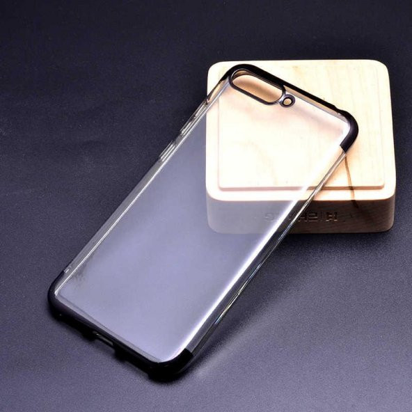 Huawei Y6 2018 Kılıf  Evastore Dört Köşeli Lazer Silikon - 2