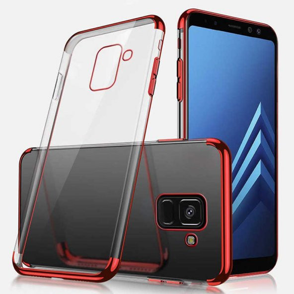 Galaxy J6 Plus Kılıf  Evastore Dört Köşeli Lazer Silikon - 5